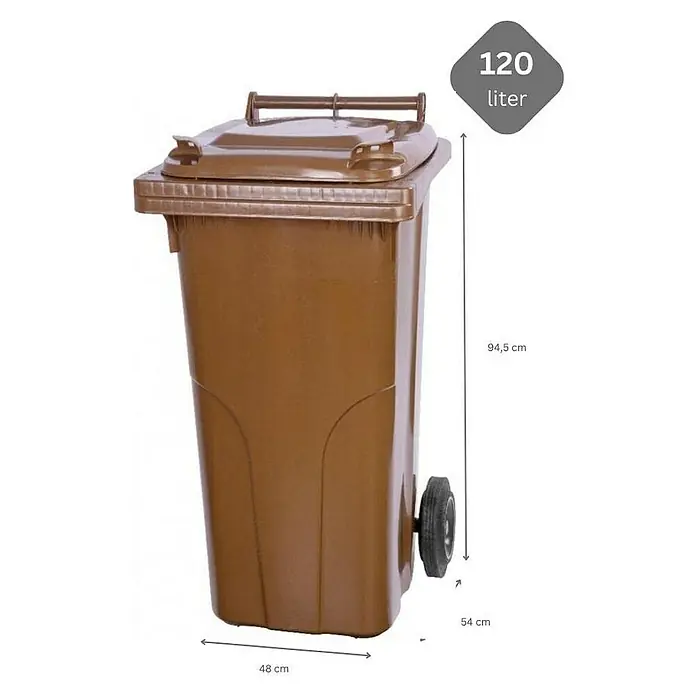 Proregal Mülltonne SuperSparSet 2x - 2-Rad-Tonne MGB - Braun & Rot