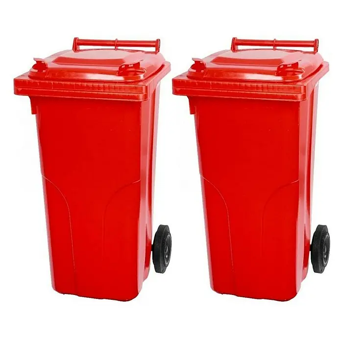 Proregal Mülltonne SuperSparSet 2x - 2-Rad-Tonne MGB - Rot