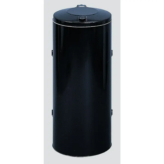 Proregal Standard-Mülleimer robust mit Deckel & Doppeltür - 150 l, Stahl, Anthrazit
