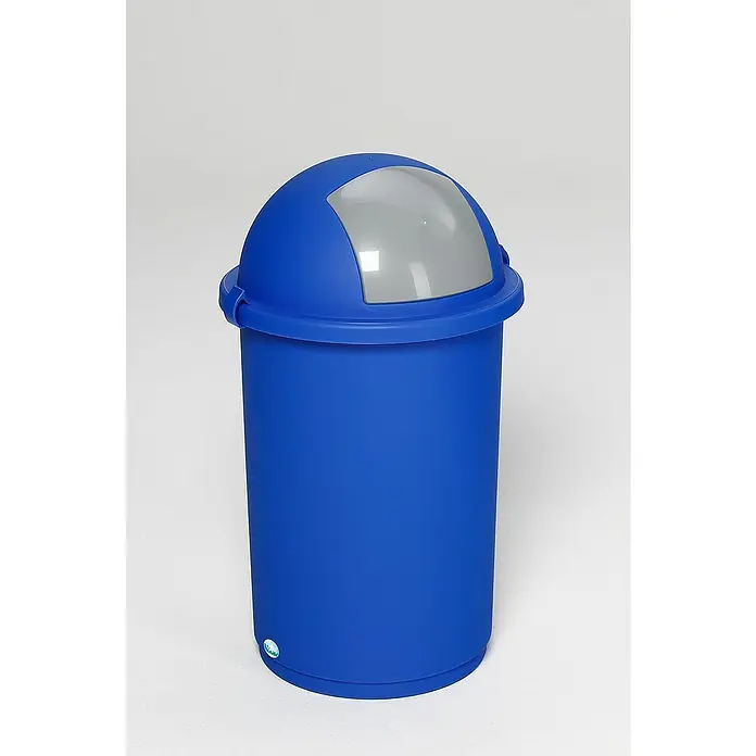 Proregal Standard Mülleimer robust mit Einwurfklappe - 50 l, Blau