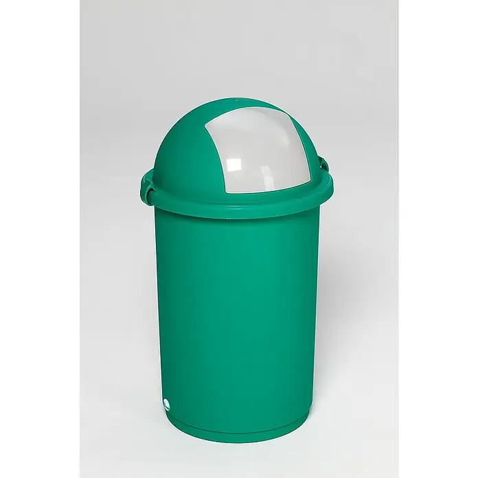 Proregal Standard Mülleimer robust mit Einwurfklappe - 50 l, Grün