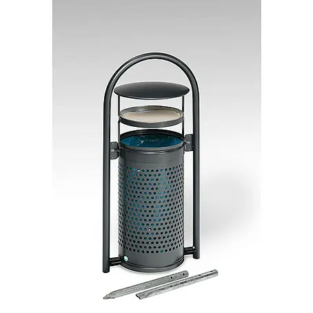 Proregal  Standard Mülleimer mit Rohrbogenständer