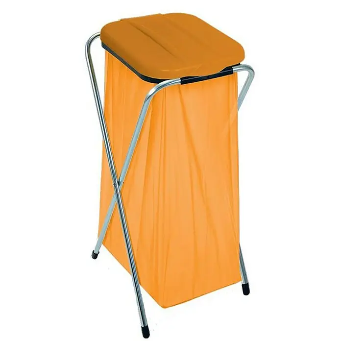 Proregal Standard-Mülleimer Abfallsammler - 130 l, Kunststoff, Orange