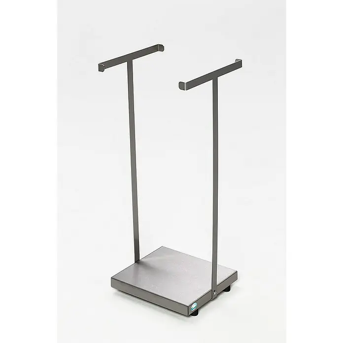 Proregal Standard-Mülleimer robust ohne Deckel - Edelstahl, Silber