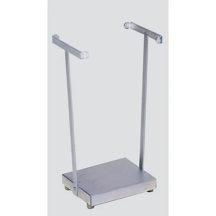 Proregal Standard-Mülleimer kompakt mit 2 Stäben - Stahl, Grau