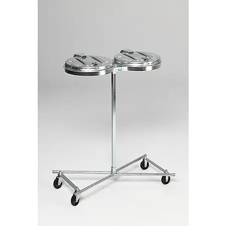 Proregal  Standard Mülleimer - Robuster Doppel-Abfallsammler mit Metall-Deckel