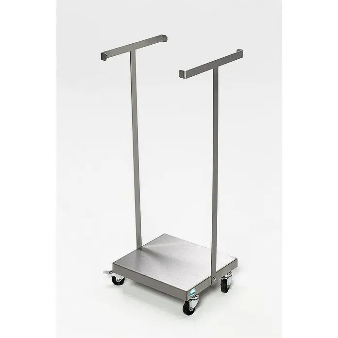 Proregal Standard Mülleimer robust ohne Deckel - Edelstahl, Silber