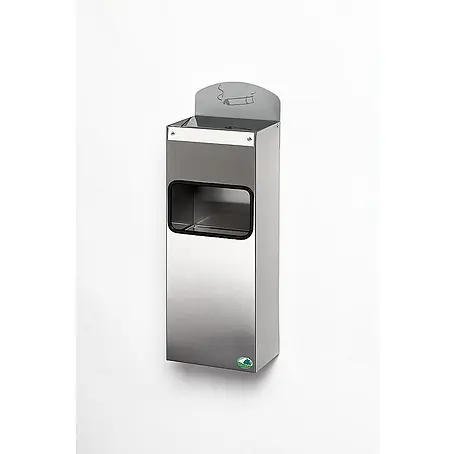 Proregal  Aschenbecher - Robuster Wandascher mit Abfallsammler & Hinweisschild