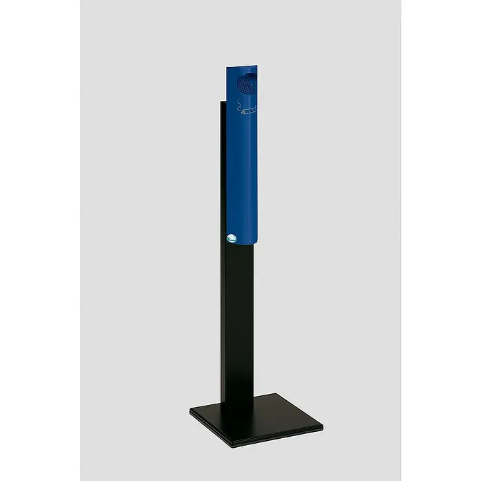 Proregal Aschenbecher - Praktischer Wandascher mit Abstreifblech - Stahl, Blau