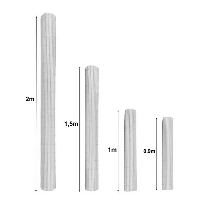 Proregal Sichtschutzelement FI-CHI – Premium Sichtschutzmatte - Kunststoff, Grau