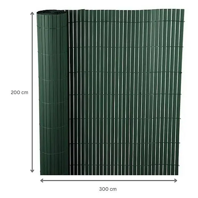 Proregal Sichtschutzelement FI-CHI – Premium Sichtschutzmatte - Kunststoff, Grün