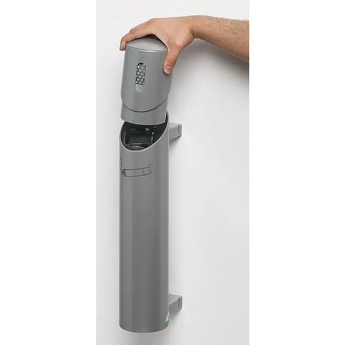 Proregal Aschenbecher - Robuster Wandascher - Stahl, Silber