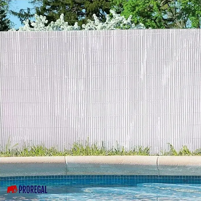 Proregal Sichtschutzelement FI-CHI – Premium Sichtschutzmatte - Kunststoff, Grau