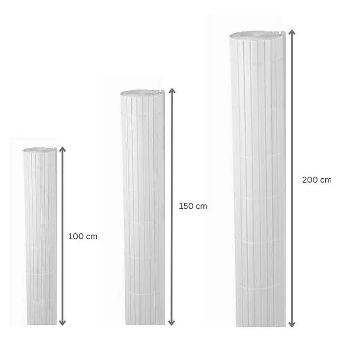 Proregal Sichtschutzelement FI-CHI – Premium Sichtschutzmatte - Kunststoff, Grau