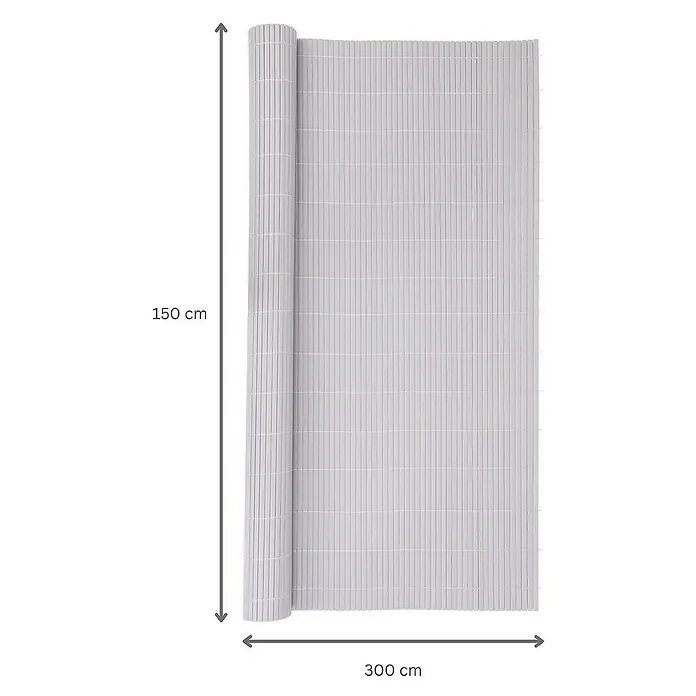 Proregal Sichtschutzelement FI-CHI – Premium Sichtschutzmatte - Kunststoff, Grau