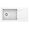 Carea Einbauspüle Dukkah (98 x 50 cm, 1 Becken, CAREAgranit®, Weiß)