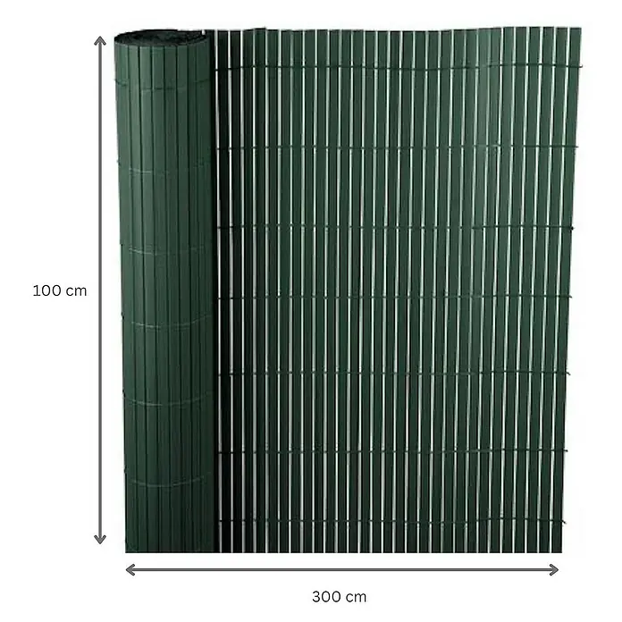 Proregal Sichtschutzelement FI-CHI – Premium Sichtschutzmatte - Kunststoff, Grün