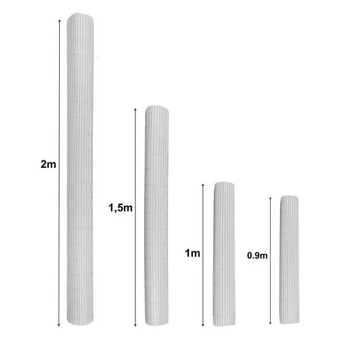 Proregal Sichtschutzelement FI-CHI – Premium Sichtschutzmatte - Kunststoff, Grau
