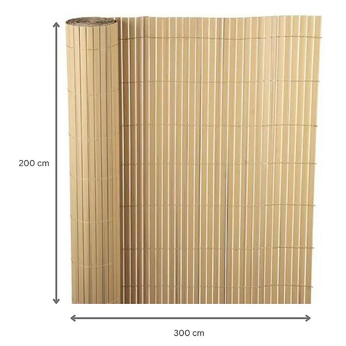 Proregal Sichtschutzelement FI-CHI – Premium Sichtschutzmatte - Kunststoff, Braun