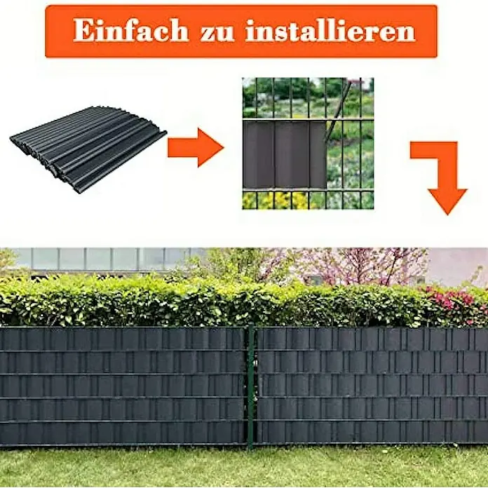 Proregal Sichtschutzelement RAY-C Sichtschutzfolie - Kunststoff, Grau