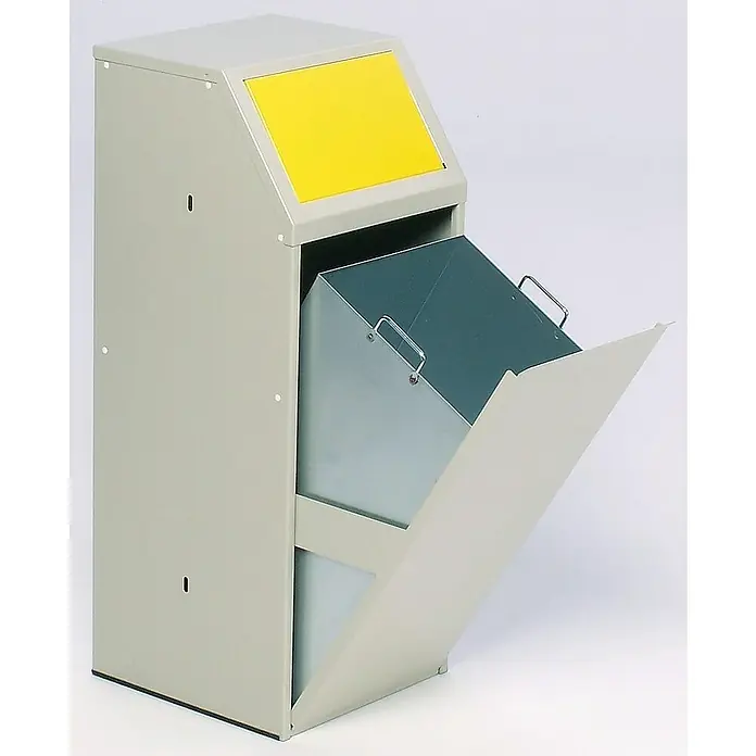 Proregal Wertstoffsammler robust mit Einwurfklappe - 40 x 40 x 100 cm, 69 l