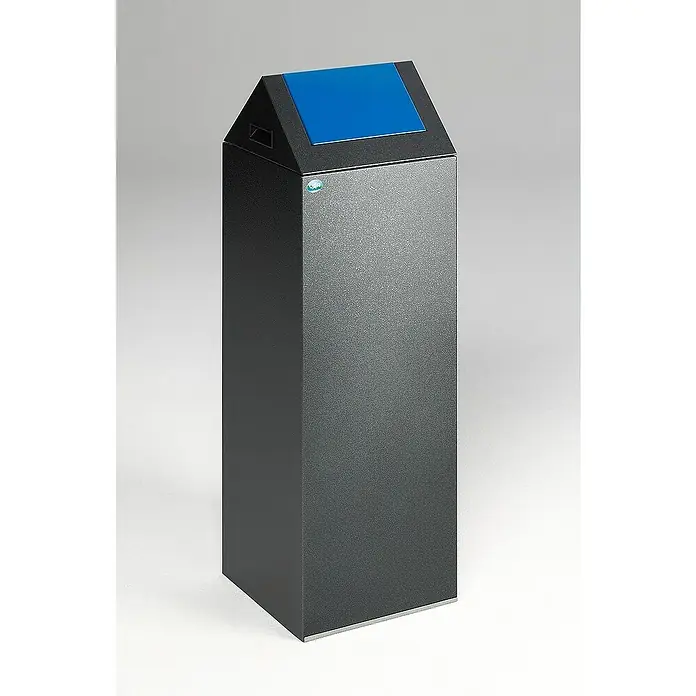Proregal Wertstoffsammler selbstlöschend mit Einwurfklappe - 32 x 32 x 104,5 cm, 89 l