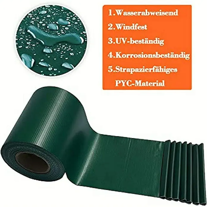 Proregal Sichtschutzelement RAY-C Sichtschutzfolie - Kunststoff, Grün