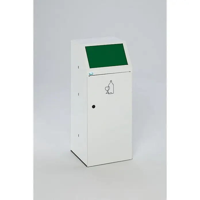 Proregal Wertstoffsammler robust mit Fronttür & Klemmring - 40,5 x 40 x 100,5 cm