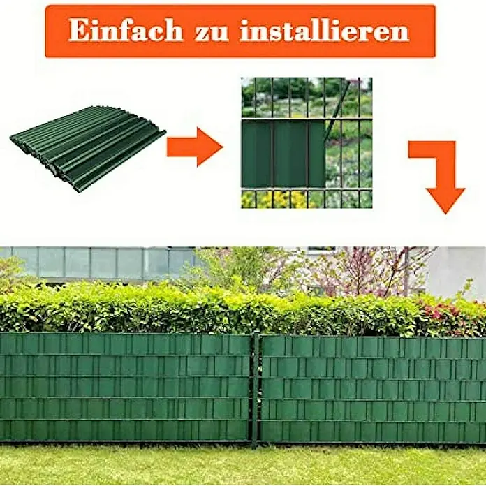 Proregal Sichtschutzelement RAY-C Sichtschutzfolie - Kunststoff, Grün