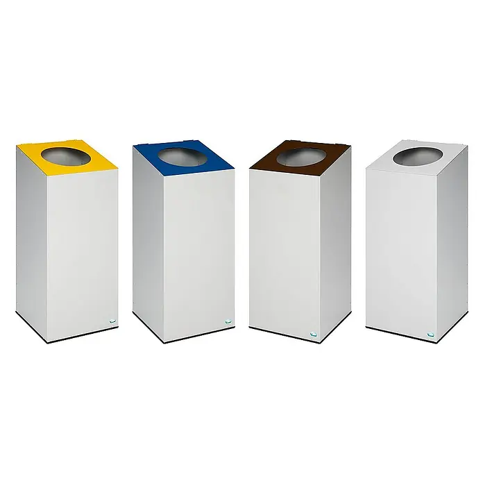 Proregal Wertstoffsammler robust & modular mit runder Einwurföffnung - 100 l