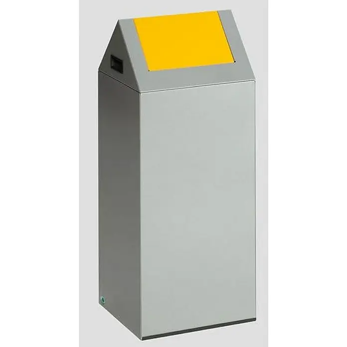 Proregal Wertstoffsammler selbstlöschend mit Einwurfklappe - 32 x 32 x 80 cm, 60 l