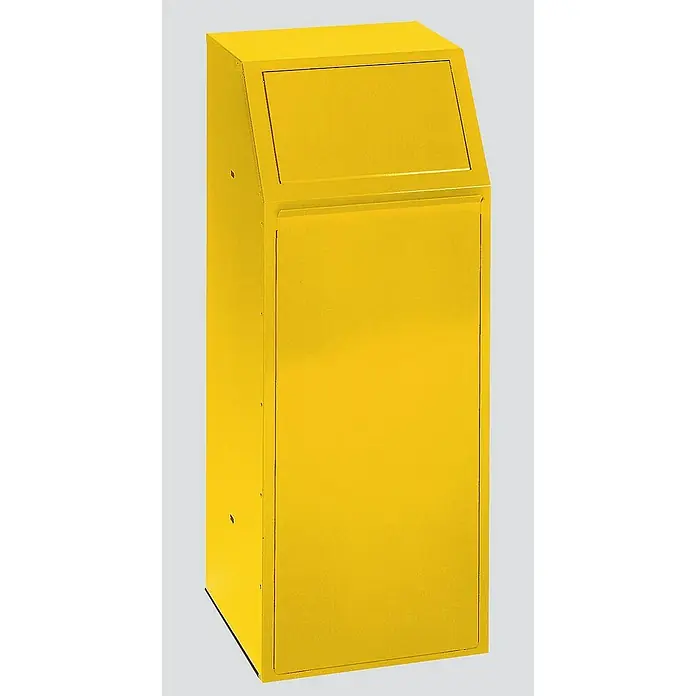 Proregal Wertstoffsammler robust mit Einwurfklappe selbstschließend - 40 x 40 x 100 cm, 68 l