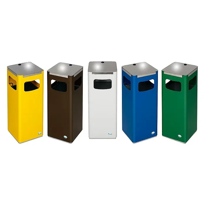 Proregal Wertstoffsammler robust & modular mit Edelstahldeckel - 22 l