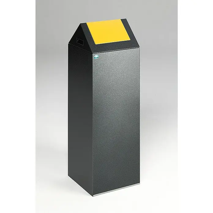 Proregal Wertstoffsammler selbstlöschend mit Einwurfklappe - 32 x 32 x 104,5 cm, 89 l