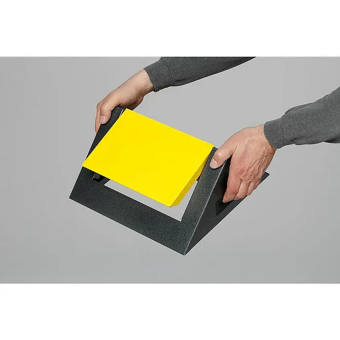 Proregal Wertstoffsammler selbstlöschend mit Einwurfklappe - 32 x 32 x 104,5 cm, 89 l