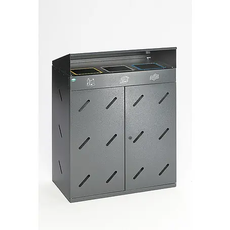 Proregal  Wertstoffsammler robust 3-Fach-Einwurf