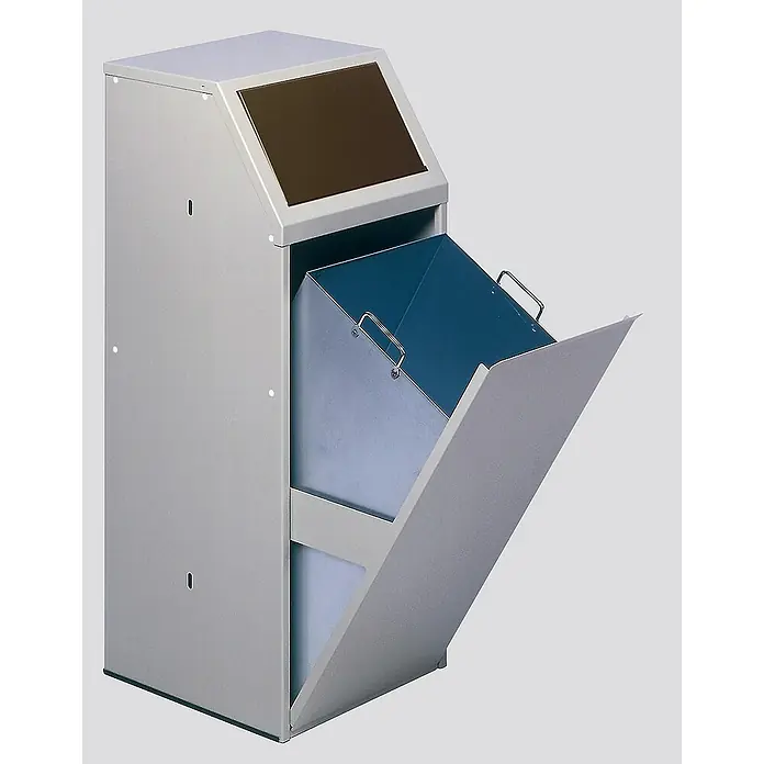Proregal Wertstoffsammler robust mit Einwurfklappe - 40 x 40 x 100 cm, 69 l