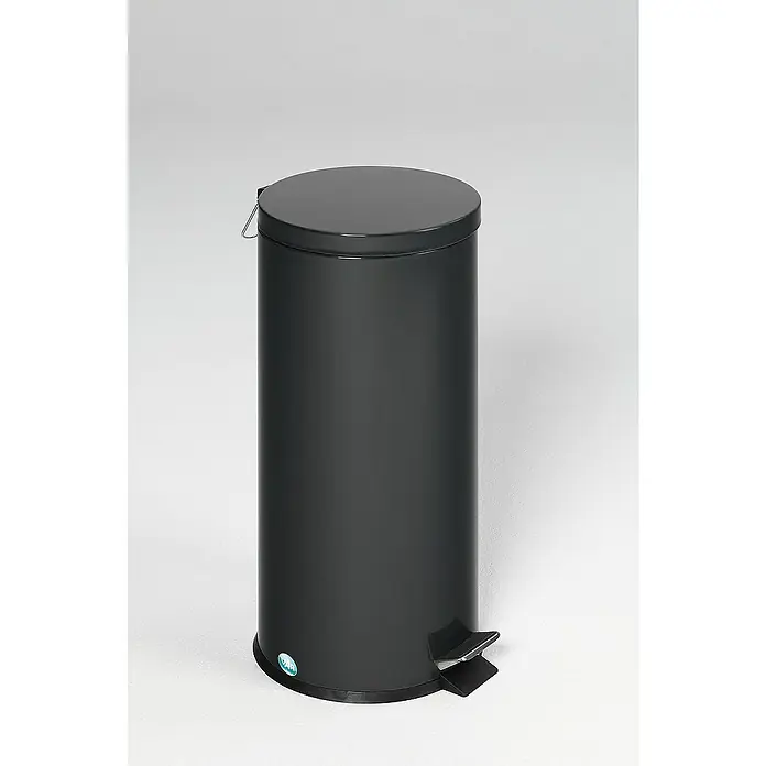 Proregal Treteimer robust mit Fußpedal & Inneneimer mit Griff - 30 l, Stahl, Anthrazit