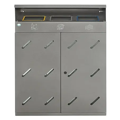 Proregal  Wertstoffsammler robust 3-Fach-Einwurf