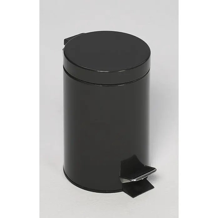 Proregal Treteimer robust mit Fußpedal & Inneneimer mit Griff - 5 l, Stahl, Anthrazit