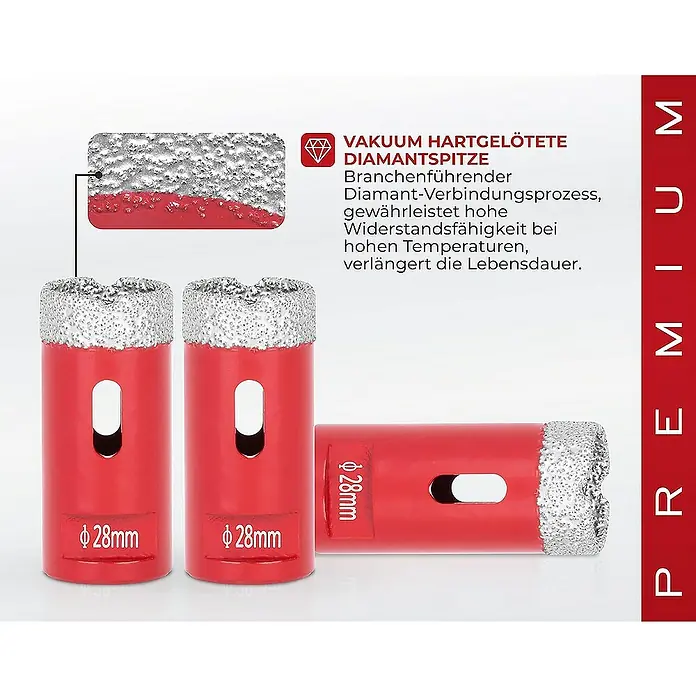 Proregal Bohrkrone Diamant Premium CRYSTAL 28mm - 1 Stk., Durchmesser Bohrer: 28 mm