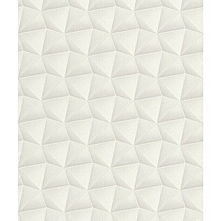 Rasch Vliestapete (Weiß, 3D-Optik, Feine Struktur, 10,05 x 0,53 m)
