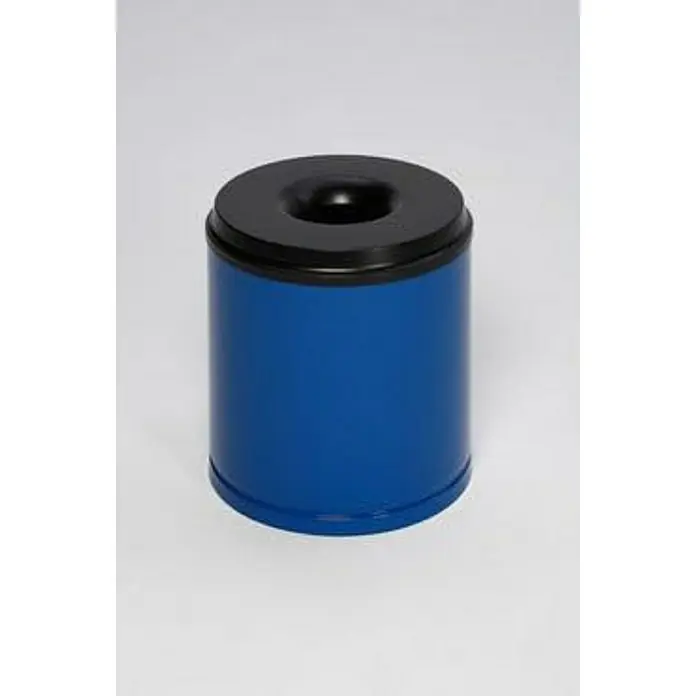Proregal Papierkorb selbstlöschend - 15 l, Stahl, Blau