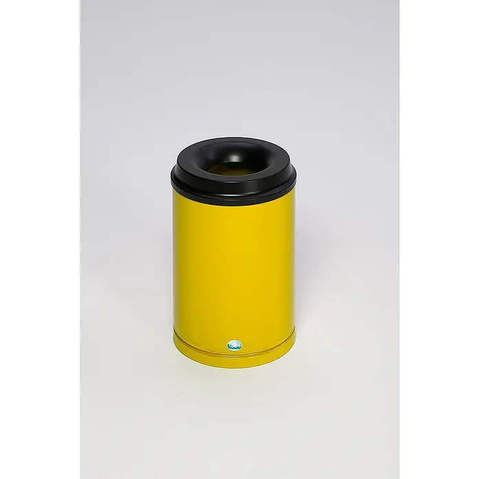 Proregal Papierkorb selbstlöschend - 15 l, Stahl, Gelb