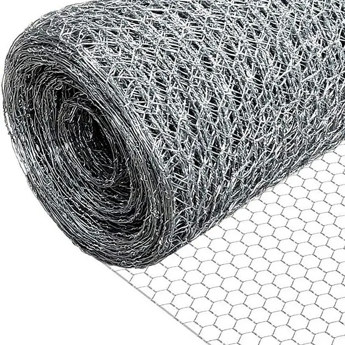 Proregal Maschendrahtzaun Sechseckgeflecht KEEPY - Silber