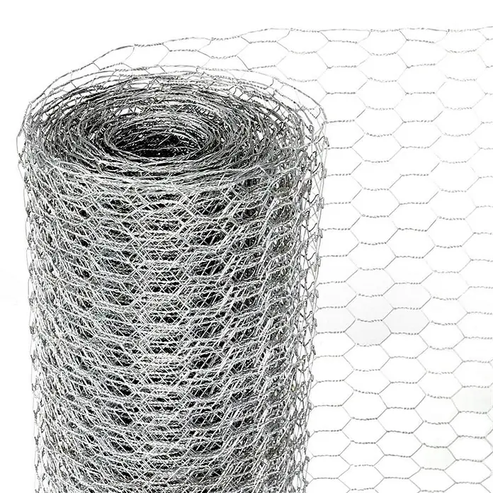 Proregal Maschendrahtzaun Sechseckgeflecht KEEPY - Silber