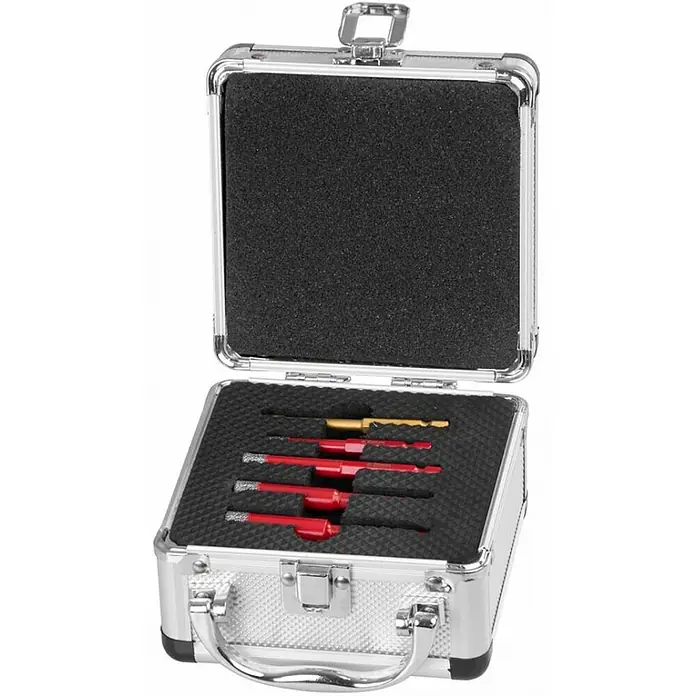 Proregal Bohrer-Set Diamant Kernlochbohrer-Aufsatzset Premium CRYSTAL 6-8-10-12 mm - 4 Stk., Durchmesser Bohrer: 12 mm