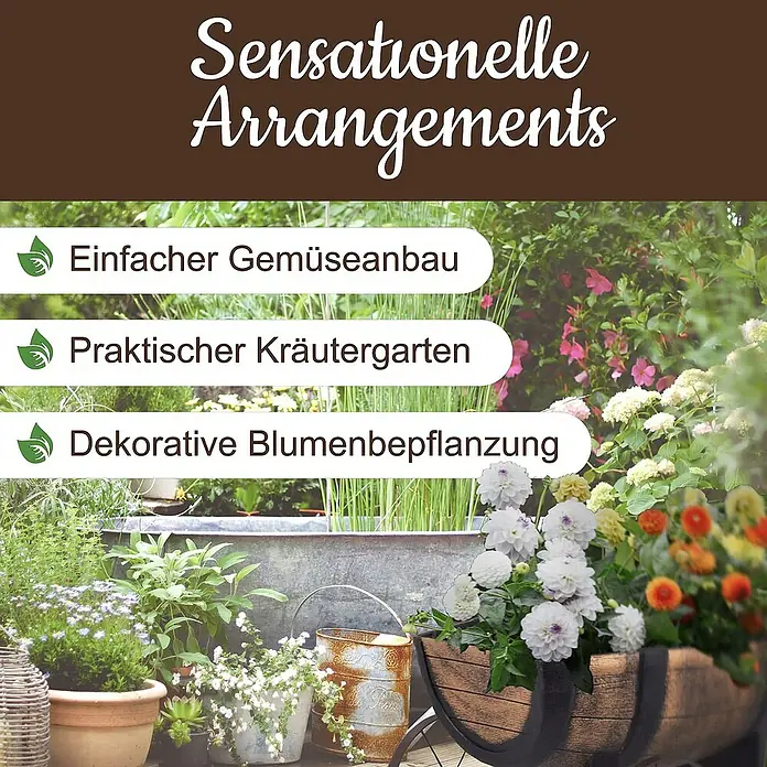 Proregal Pflanzkasten Whiskyfass Pflanzenwagen - 1 Stk., Kunststoff, Braun