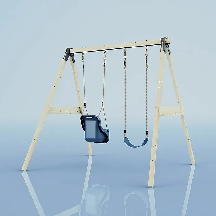 OutdoorToys Schaukel Schaukel Lilie - B x L: 213 x 184 cm, Holz