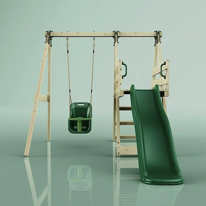 OutdoorToys Schaukel Schaukel Hortensie - B x L: 202 x 184 cm, Holz